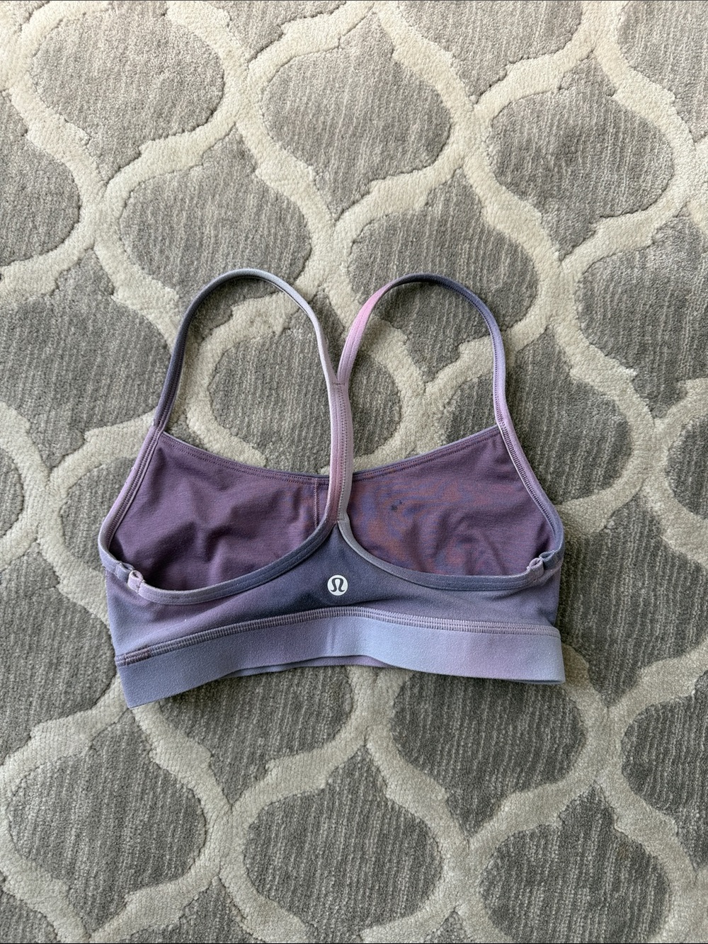 lululemon athletica Purple Ombre Strappy Racerback Sports Bra